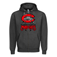 Charcoal Heather the-carolina-mudcats-merch Zipper Hoodie - linhVisuals