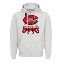Dove Grey the-carolina-mudcats-merch Zipper Hoodie - linhVisuals