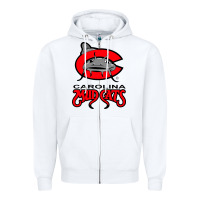 White the-carolina-mudcats-merch Zipper Hoodie - linhVisuals