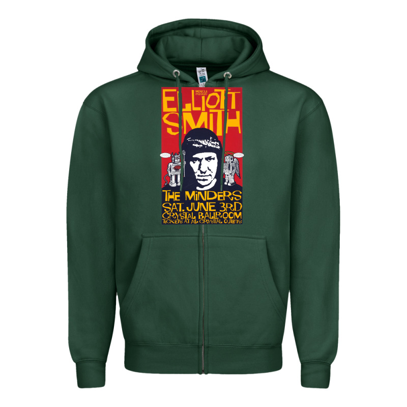 Elliott Smith Zipper Hoodie by linhVisuals | Teevron