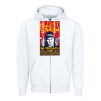 White Elliott Smith Zipper Hoodie - linhVisuals