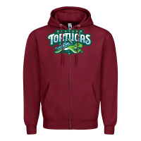 Burgundy the-daytona-tortugas-merch Zipper Hoodie - linhVisuals