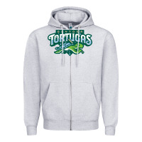 Heather Grey the-daytona-tortugas-merch Zipper Hoodie - linhVisuals