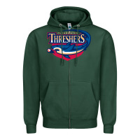 Sports Green the-clearwater-threshers-merch Zipper Hoodie - linhVisuals