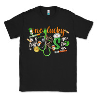 Black One lucky Nurse St. Patrick's Day Classic Tee - CowGirlArtShop