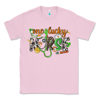 Bubblegum Pink One lucky Nurse St. Patrick's Day Classic Tee - CowGirlArtShop