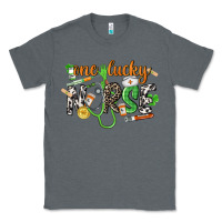 Charcoal Heather One lucky Nurse St. Patrick's Day Classic Tee - CowGirlArtShop
