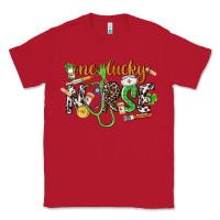 Red One lucky Nurse St. Patrick's Day Classic Tee - CowGirlArtShop