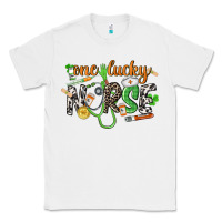 White One lucky Nurse St. Patrick's Day Classic Tee - CowGirlArtShop