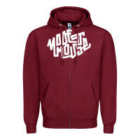 Burgundy modest mouse Zipper Hoodie - linhVisuals