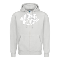 Dove Grey modest mouse Zipper Hoodie - linhVisuals
