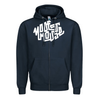 Navy modest mouse Zipper Hoodie - linhVisuals