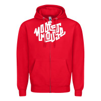 Red modest mouse Zipper Hoodie - linhVisuals