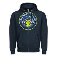 Navy the-columbia-fireflies-merch Zipper Hoodie - linhVisuals