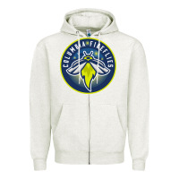 Oatmeal Heather the-columbia-fireflies-merch Zipper Hoodie - linhVisuals