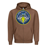Chestnut the-columbia-fireflies-merch Zipper Hoodie - linhVisuals