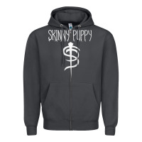 Smoke Skinny Puppy Zipper Hoodie - linhVisuals