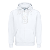 White Skinny Puppy Zipper Hoodie - linhVisuals