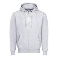 Heather Grey Skinny Puppy Zipper Hoodie - linhVisuals