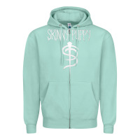 Seafoam Skinny Puppy Zipper Hoodie - linhVisuals