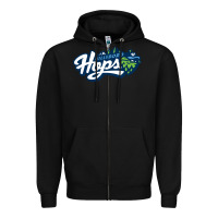 Black the-hillsboro-hops-merch Zipper Hoodie - linhVisuals