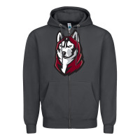 Smoke bloomsburg huskies Zipper Hoodie - linhVisuals