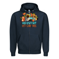 Navy headstart let's do this Zipper Hoodie - JahusDesignShop