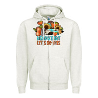 Oatmeal Heather headstart let's do this Zipper Hoodie - JahusDesignShop