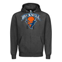 Charcoal Heather bucknell Zipper Hoodie - linhVisuals