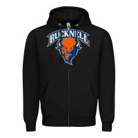 Black bucknell Zipper Hoodie - linhVisuals