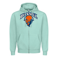 Seafoam bucknell Zipper Hoodie - linhVisuals