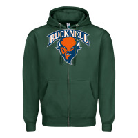 Sports Green bucknell Zipper Hoodie - linhVisuals