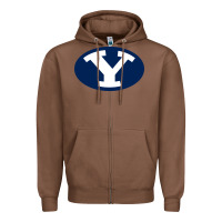 Chestnut byu couga s Zipper Hoodie - linhVisuals