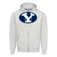 Dove Grey byu couga s Zipper Hoodie - linhVisuals