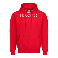 Red the beaches Zipper Hoodie - linhVisuals