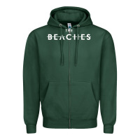 Sports Green the beaches Zipper Hoodie - linhVisuals