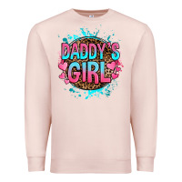 Pale Pink daddy's girl Premium Sweatshirt - RanaPortraitStore