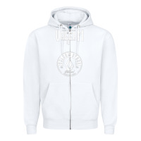White Volcom Style Zipper Hoodie - linhVisuals