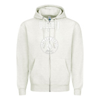 Oatmeal Heather Volcom Style Zipper Hoodie - linhVisuals
