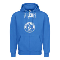 True Royal Volcom Style Zipper Hoodie - linhVisuals