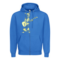 True Royal cat playing guitar Zipper Hoodie - linhVisuals