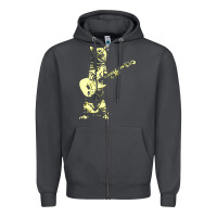 Smoke cat playing guitar Zipper Hoodie - linhVisuals