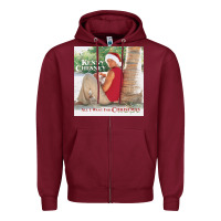 Burgundy kenny chesney all i want for christmas Zipper Hoodie - linhVisuals