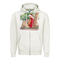 Oatmeal Heather kenny chesney all i want for christmas Zipper Hoodie - linhVisuals