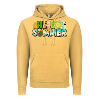 Vintage Mustard Hello Summer Vintage Hoodie - CowhideDigitalArt