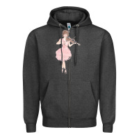 Charcoal Heather lindsey stirling Zipper Hoodie - linhVisuals