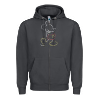 Smoke micke mouse tshirt Zipper Hoodie - linhVisuals