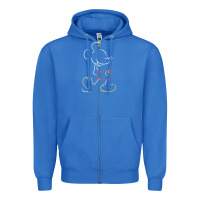 True Royal micke mouse tshirt Zipper Hoodie - linhVisuals