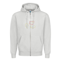 Dove Grey micke mouse tshirt Zipper Hoodie - linhVisuals