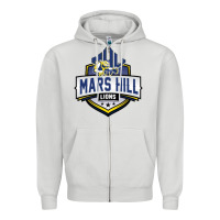 Dove Grey mars hill university Zipper Hoodie - linhVisuals